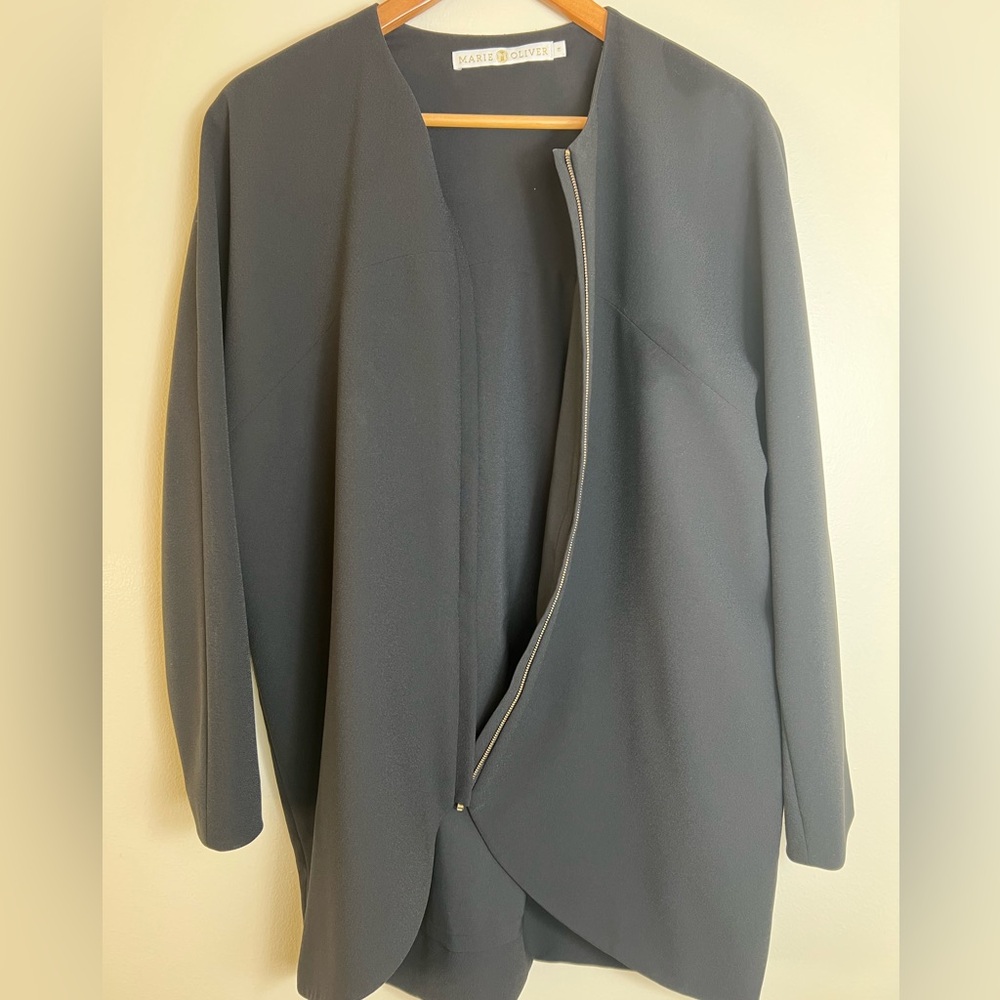 Marie Olivier Gorgeous black jacket! Fully lined. Gold zipper
